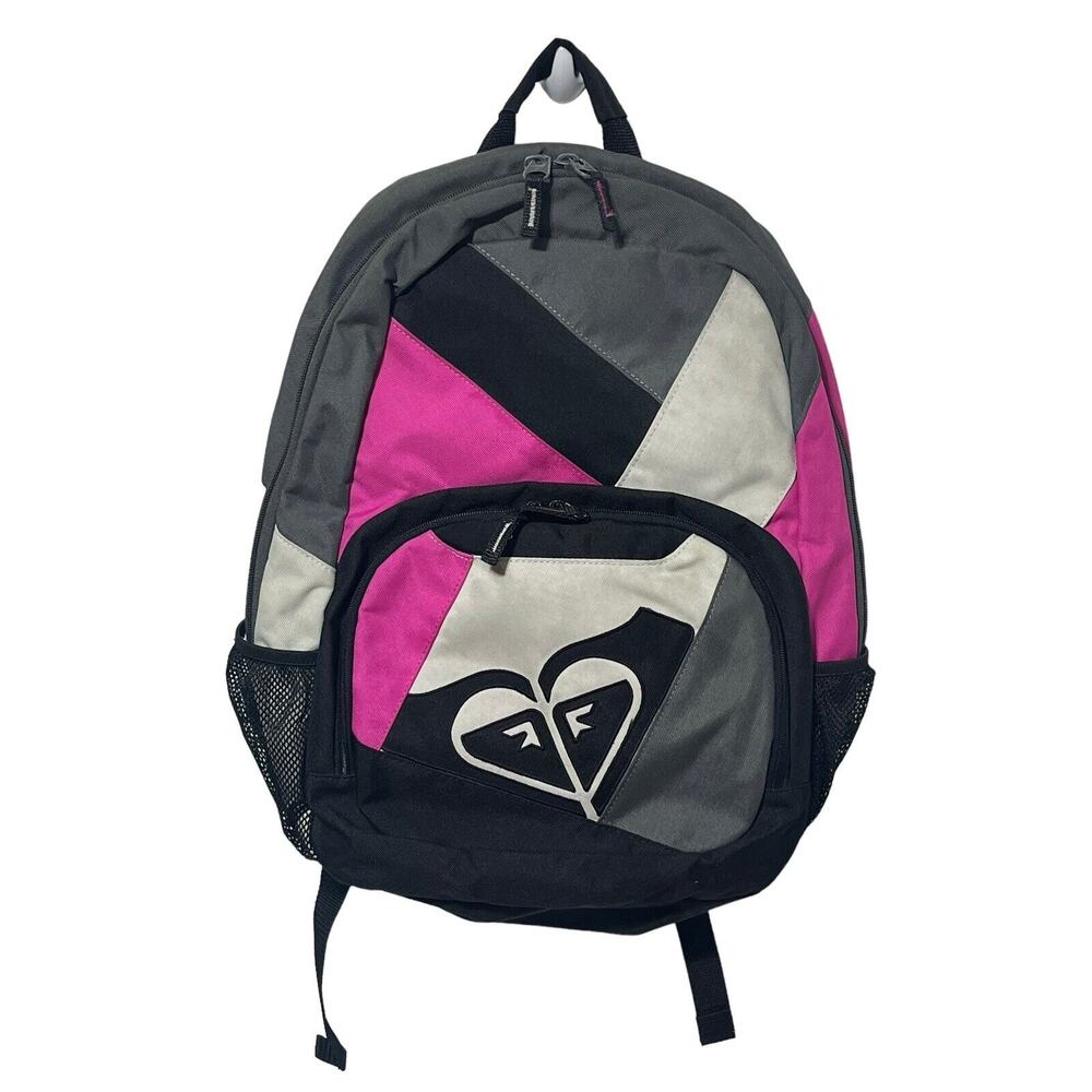 Roxy Backpack Pink White & Black “The Heart Of Surfing”